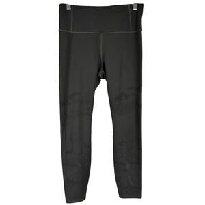 Athleta Persistance Laser Cut 7/8 Tight in Powerlift Brown Women's Size Med EUC